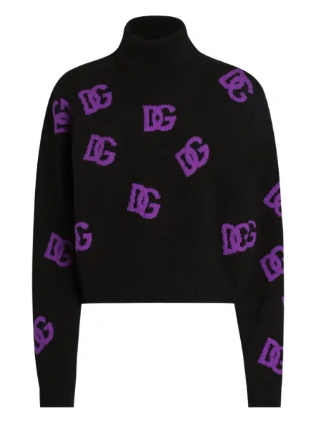 Pulover Dolce & Gabbana de lână negru