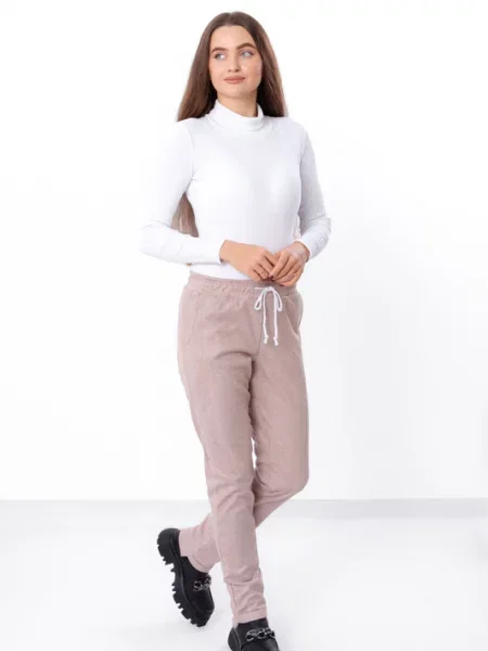 Штани повсякденні Носи своє світло-коричневий вовна/віскоза коричневі