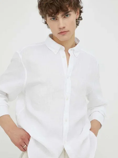 Lanena srajca Les Deux bela