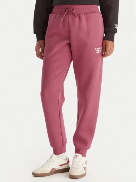 Teplákové kalhoty Reebok růžové