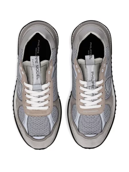 Sneakerși Philippe Model Paris plasă gri