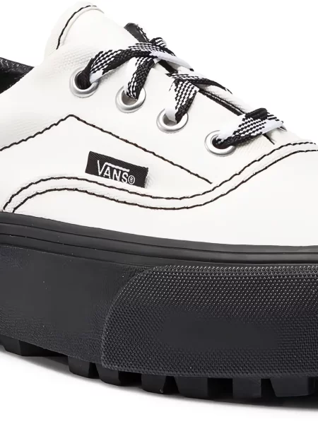 Sneakerși Vans din piele alb