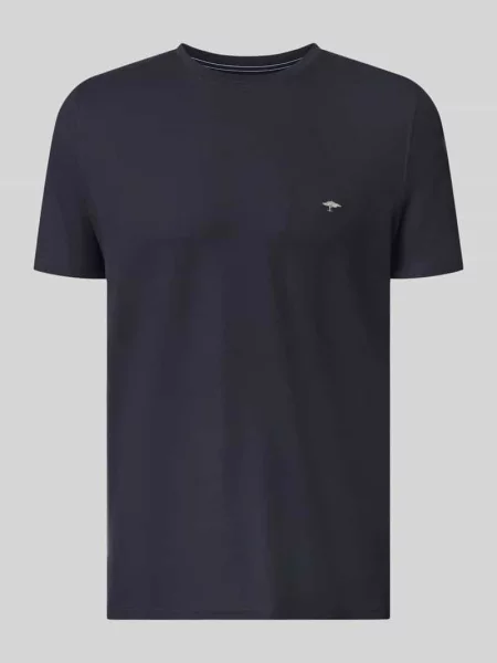 T-shirt w kroju regular fit z haftowanym logo Fynch-hatton