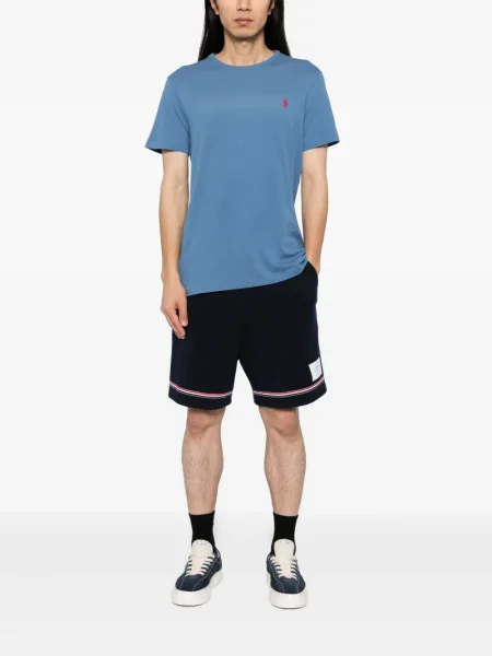 Polo Polo Ralph Lauren από ζέρσεϋ με στρογγυλή λαιμόκοψη μπλε