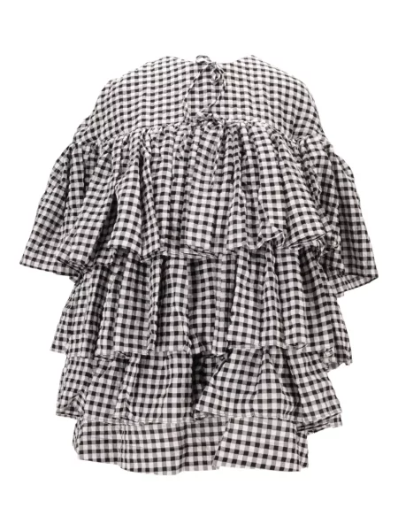 Warstwowa sukienka mini Meryll Rogge z falbankami garniturowa czarna