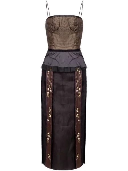 Rochie Maison Margiela de costum maro