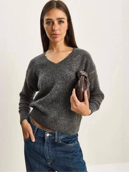 Bianco Lucci Svetr Pullover tmavě šedá