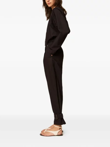 Pantaloni Twinset cu cataramă negru