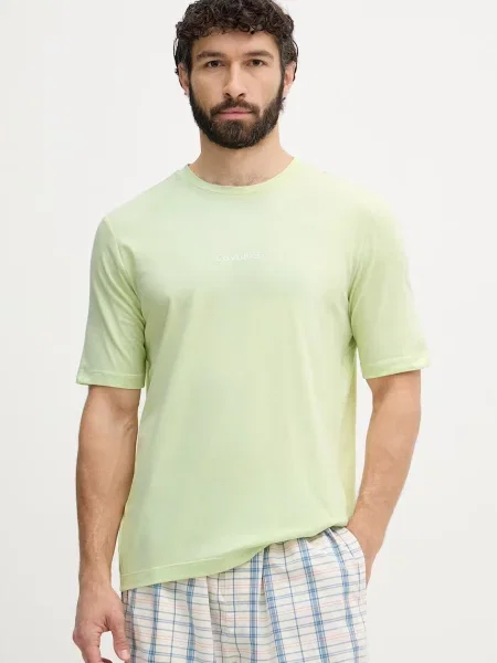 Calvin Klein tričko s bavlnou zelené
