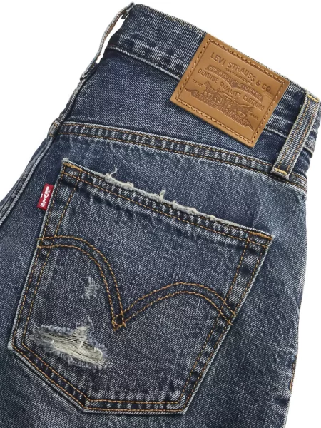 Τζιν σορτς Levi's με φθαρμένο εφέ μπλε
