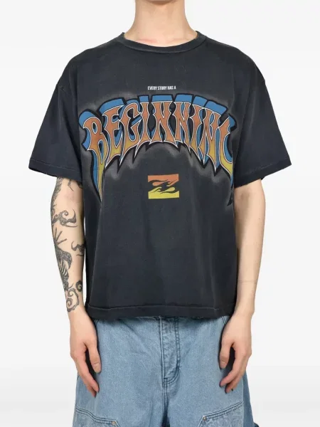 Tricou Jun/nakayama cu imagine negru
