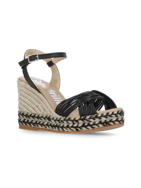 Sandały Espadrilles czarne