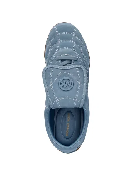 Matlasat sneakerși Michael Michael Kors din piele de căprioară cu legături maro