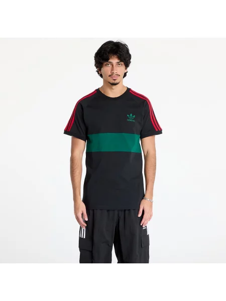 Тениска adidas Originals 3S PANEL TEE с десен черно