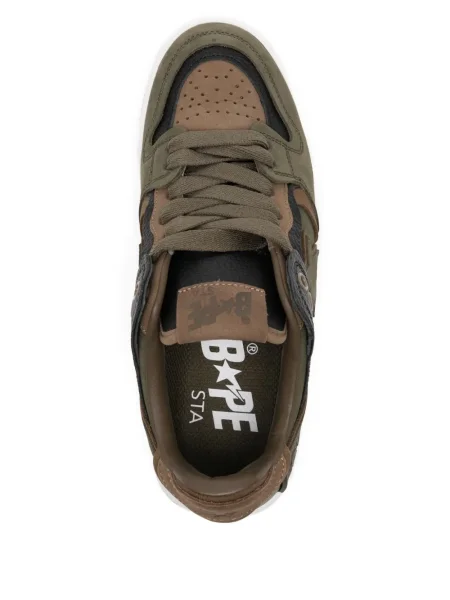Top A Bathing Ape® din dantelă verde