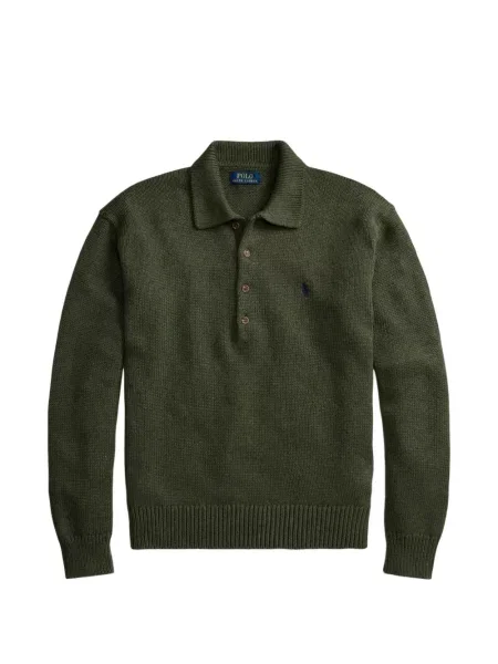Șosete Polo Ralph Lauren cu broderie în carouri de flanelă verde