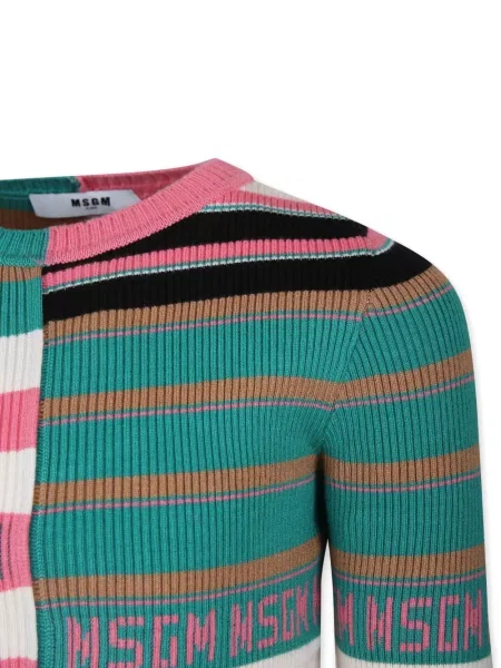 Sweter dziecięcy Msgm zielony