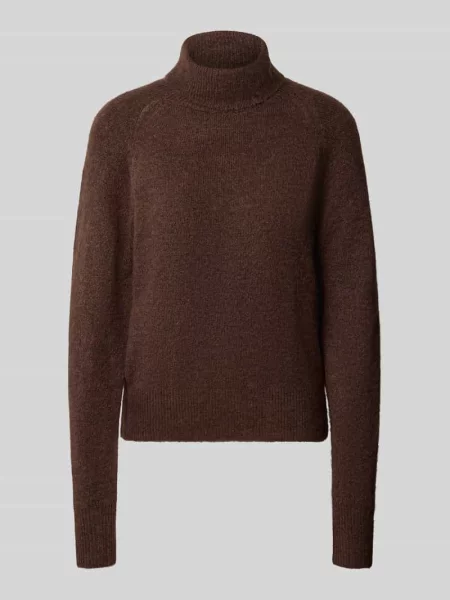 Sweter z dzianiny o kroju regular fit z golfem model BYMONNA' B.young