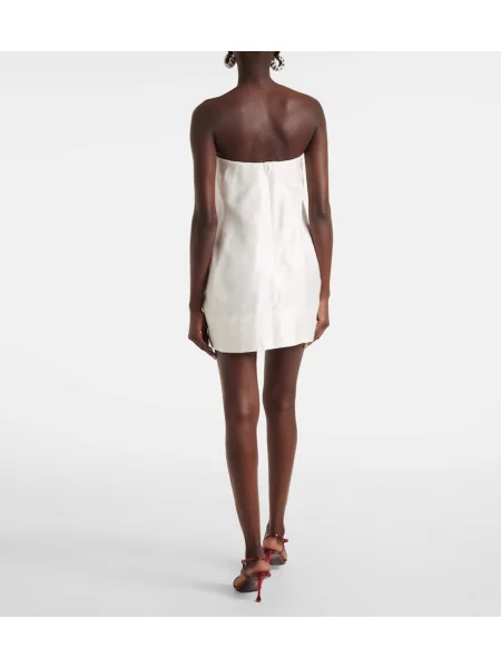 Rochie Staud din satin alb