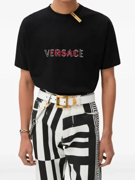 Tričko Versace jersey s autogramem černé