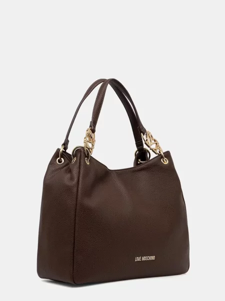 Love Moschino geantă shopper pentru femei cu imitație de piele maro