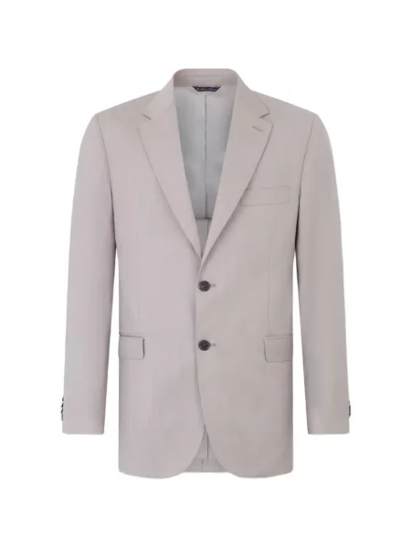 Keprové jednořadé sako Brooks Brothers šedé