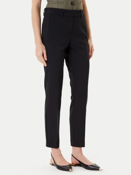 Marella Pantaloni chino Opaco negru