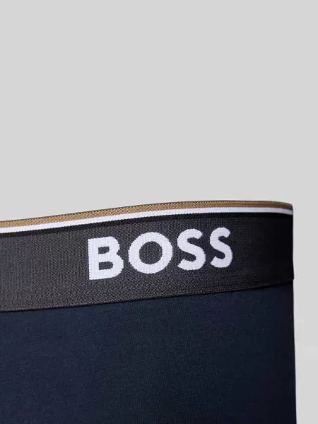 Majtki i obcisłe bokserki z mieszanki bawełny w zestaw 3 szt. model Power' Boss granatowe