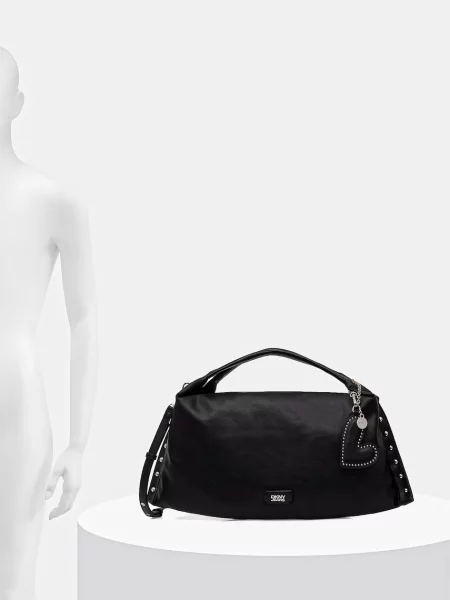 Кожаная сумка шоппер Dkny