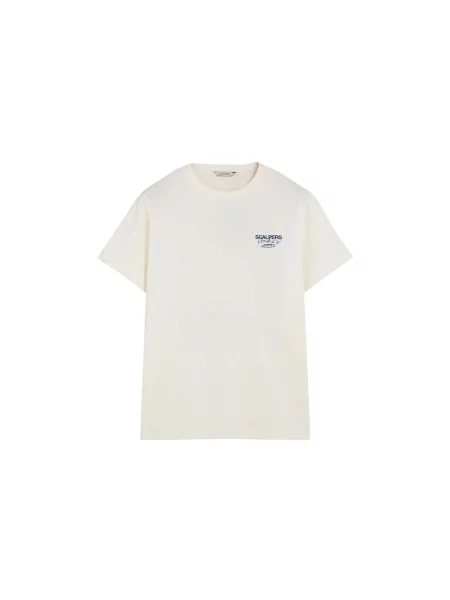 Scalpers Tricou lână alb