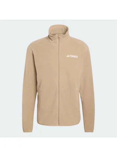 Bluza polarowa Multi Essentials z suwakiem na całej długości brązowa