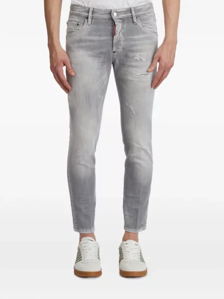 Mršav skinny fit traperice Dsquared2 siva