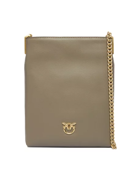 PINKO Rankinė Flat Satchel AI PCPL pilka
