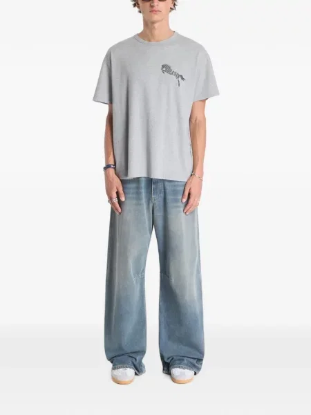 Μπλούζα Mm6 Maison Margiela με σχέδιο γκρι