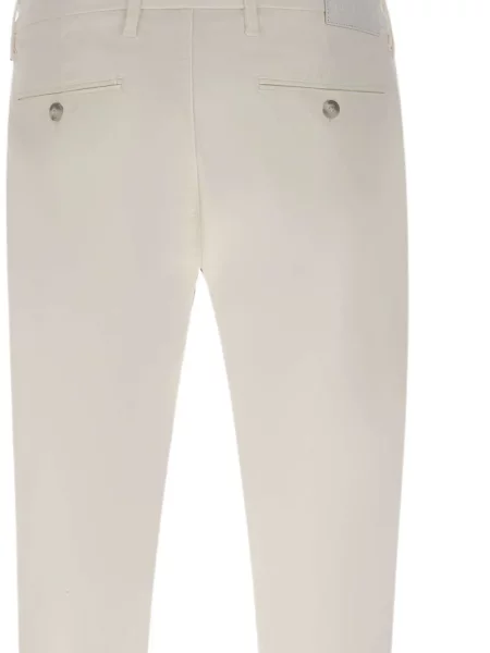 Pantaloni chino Re-hash alb