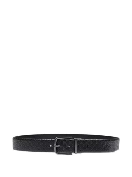 Reversibil curea Calvin Klein cu autograf negru