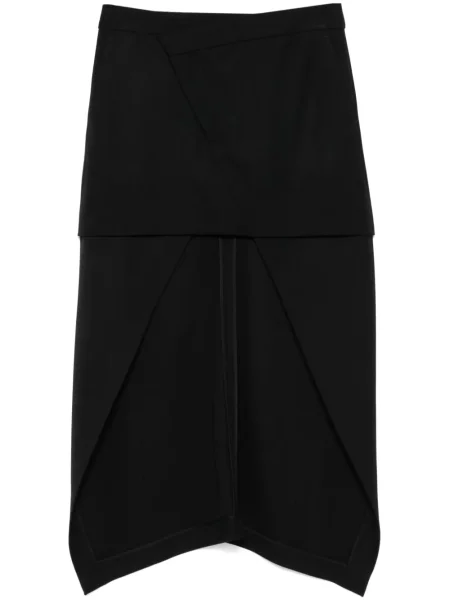 Spódnica Alexander Mcqueen asymetryczna czarna