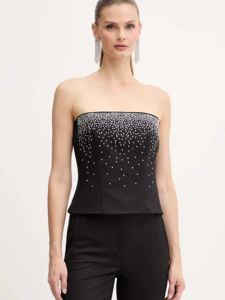 Marella bluză cu imprimeu negru