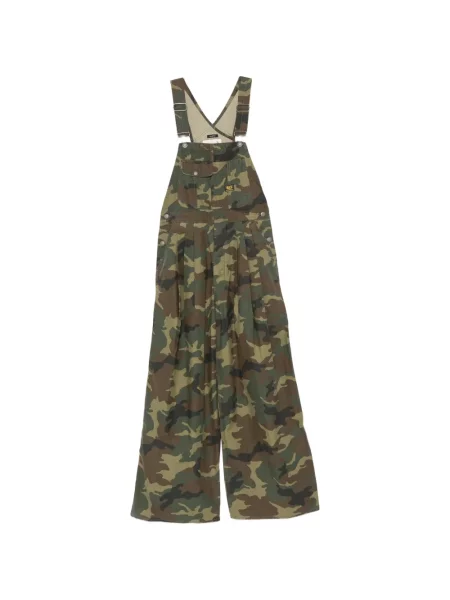 Rochie R13 cu imagine cu model camuflaj verde