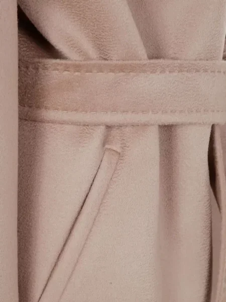 Cu centură palton Max Mara cu glugă