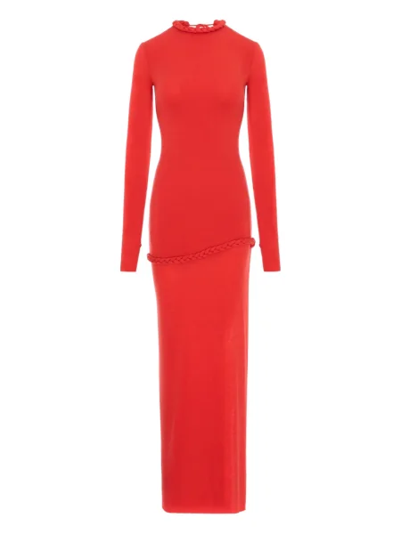 Rochie maxi Manuri de costum roșu