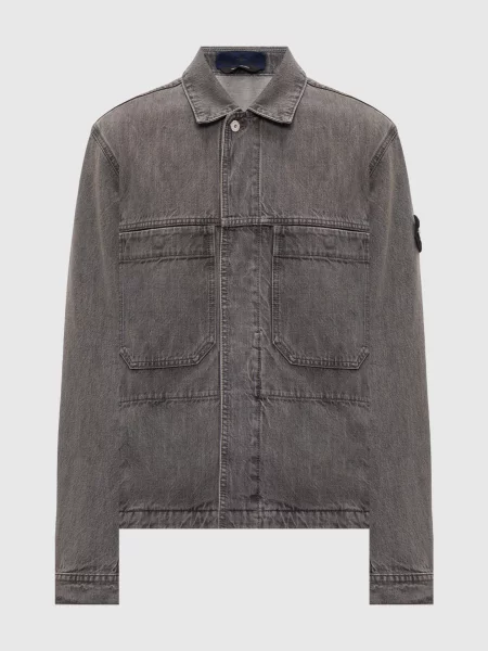 Джинсовая куртка Stone Island серая