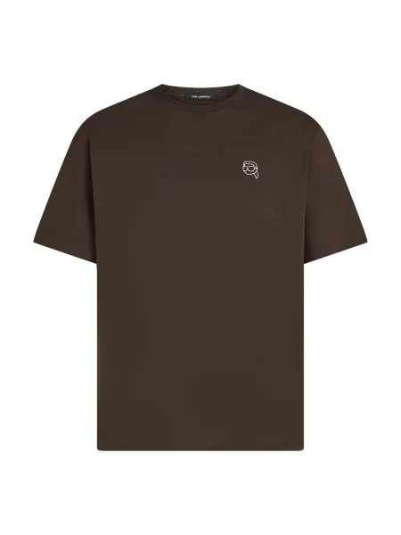 Karl Lagerfeld Tricou Ikon maro închis alb