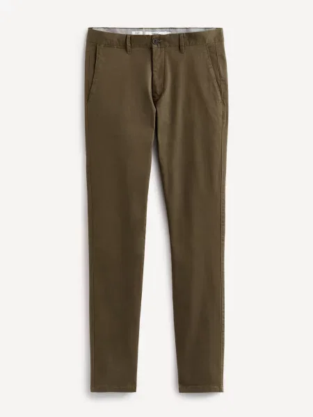 Kalhoty Celio hnědé