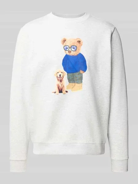 Bluza z nadrukiem z motywem Chill Pill