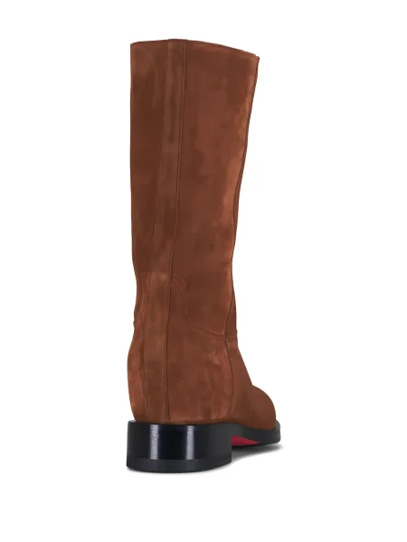 Botine Santoni cu vârf rotund maro