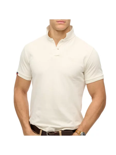 Polo Superdry Vint Destroy biała