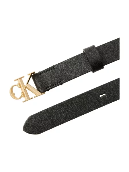 Curea Calvin Klein din piele cu cataramă cu bretele negru