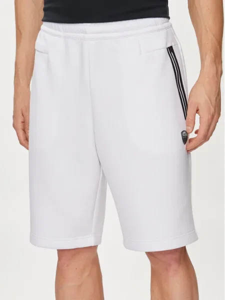 Emporio Armani Спортни шорти бял