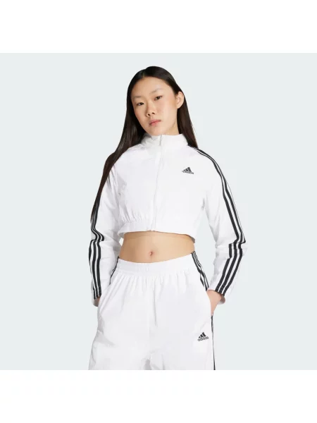 Bluza dresowa Teamgeist Adicolor Cropped biała